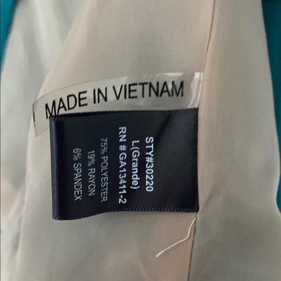 Teal Blazer Tailored 3/4 Sleeve - Picture 3 of 8